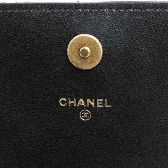 ❌SOLD❌✨ Chanel Limited Edition Wallet on Chain — Black Lambskin (Microchipped) - Picture 8 of 14